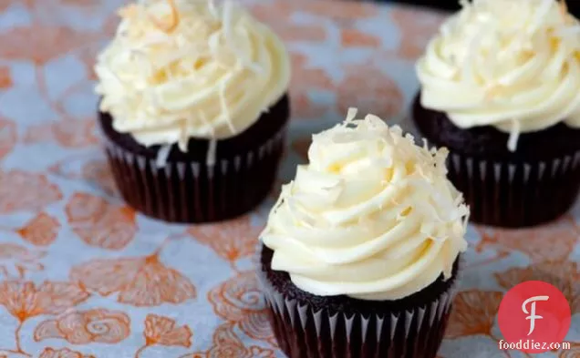 Chocolate Coffee Cupcakes With Coconut Frosting