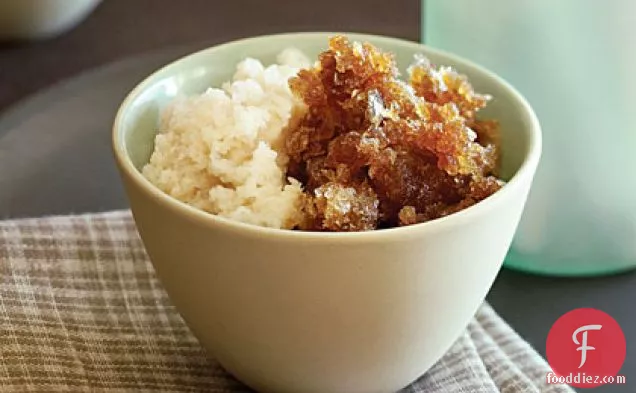 Coffee and Almond Milk Granita