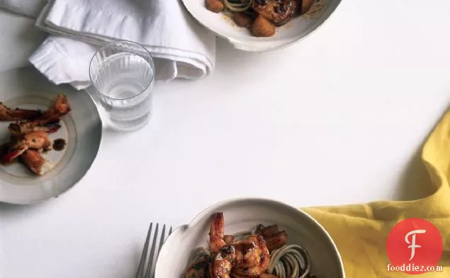 Paprika Shrimp with Walnuts