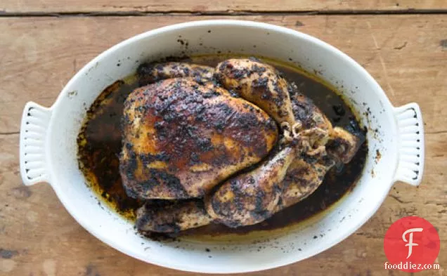 Coffee-rubbed Roasted Chicken
