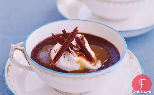 Pots de Crème with Chocolate, Chile and Espresso