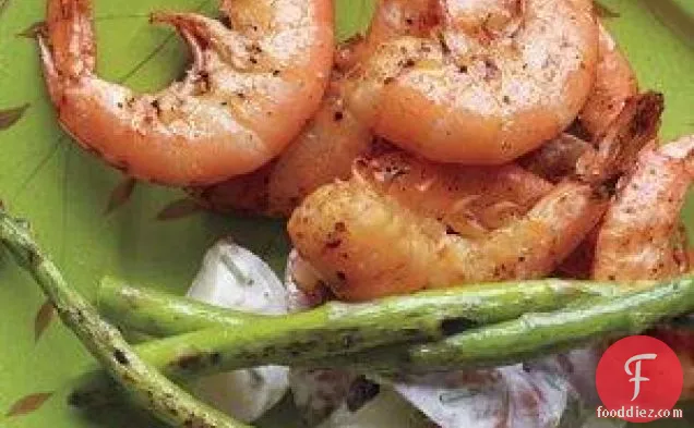 Grilled Shrimp With Lemony Potato Salad Recipe