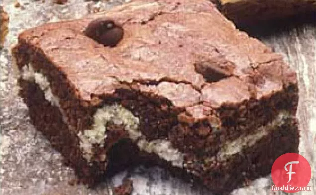 Ultimate Fudgy Cappuccino Cream Cheese Brownies