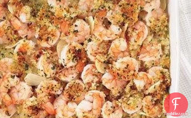 Garlicky Baked Shrimp Recipe