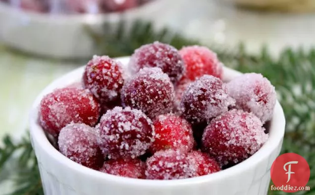 Vanilla-orange Sugared Cranberries