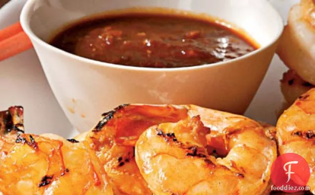 Grilled Shrimp with Asian Barbecue Sauce