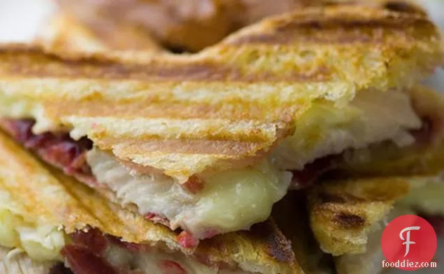 Turkey, Cranberry, Brie And Bacon Panini