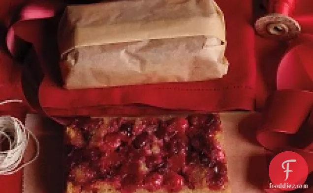 Cranberry-almond Upside-down Cake