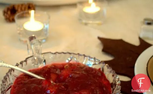 Spiced Cranberry Sauce With Apple & Orange