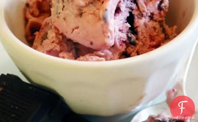 Cranberry And Dark Chocolate Chunk Ice Cream