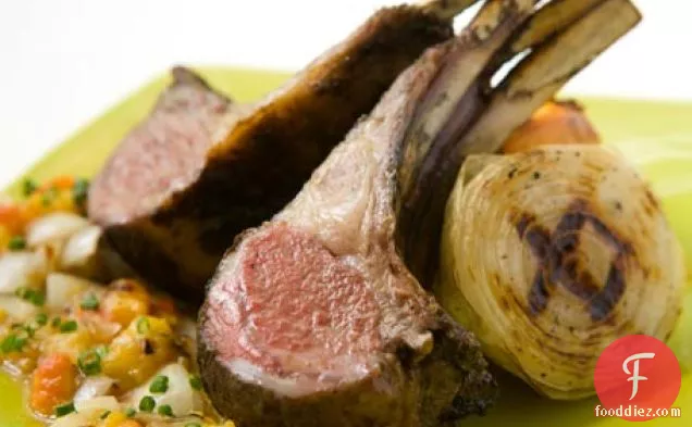 Lamb Chops With Olive Orange Anchovy Sauce Recipe
