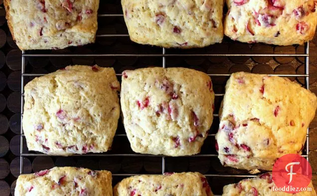 Meyer Lemon And Fresh Cranberry Scones