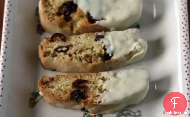 Holiday Biscotti With Cranberries And Pistachios