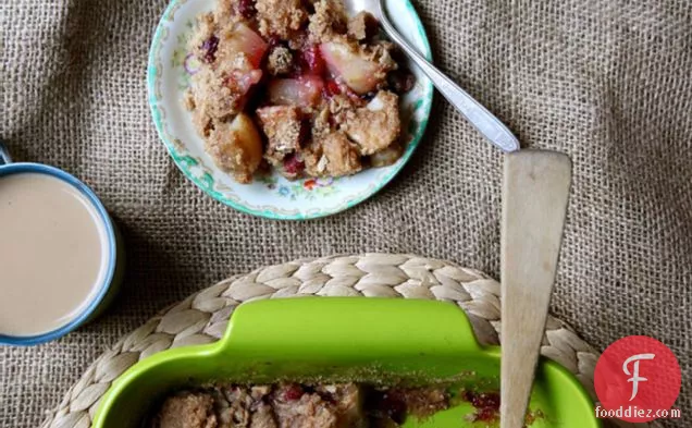 Pear And Cranberry Crumble