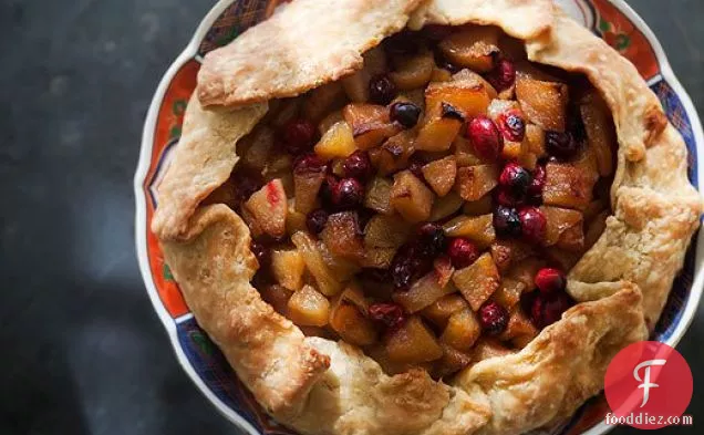 Pear and Cranberry Rustic Tart