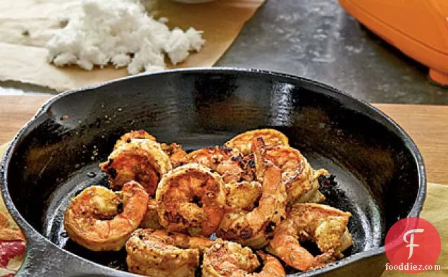 Tandoori Shrimp with Coconut-Cilantro Chutney