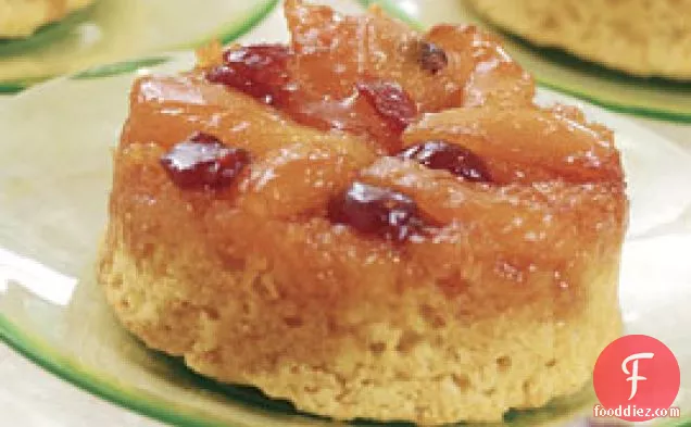 Dried Apricot & Cranberry Upside-down Cakes