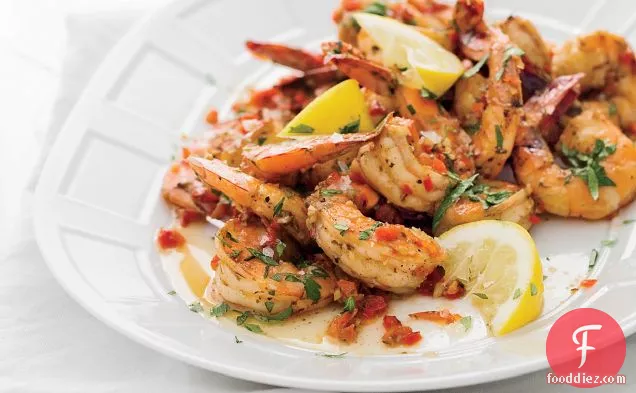 Creole Shrimp with Garlic and Lemon