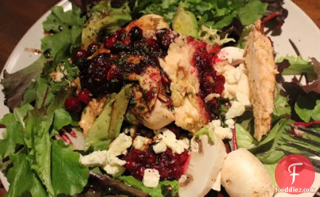 Cranberry Balsamic Salmon Salad