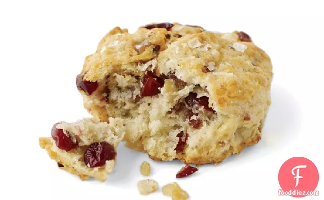 Savory Cranberry-Walnut Biscuits