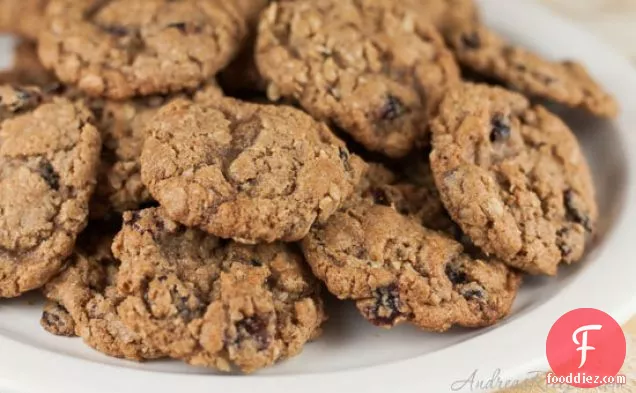 Whole Wheat Oatmeal Cranberry Cookies