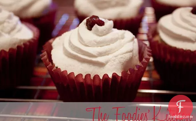 Cranberry Cupcakes With Maple Flavored Whipped Cream