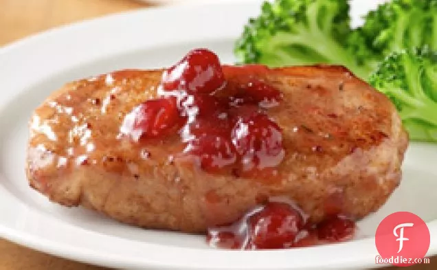 Cranberry-glazed Pork Chops