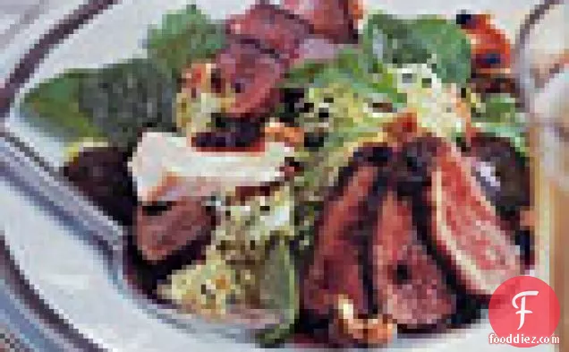 Duck Salad With Cheese Toasts And Port-currant Sauce