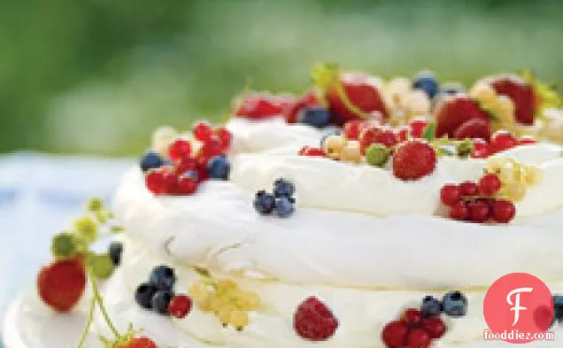 Vacherin With Whipped Cream And Mixed Berries