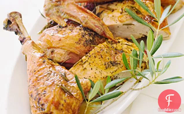 Roast Turkey with Wine and Herbs