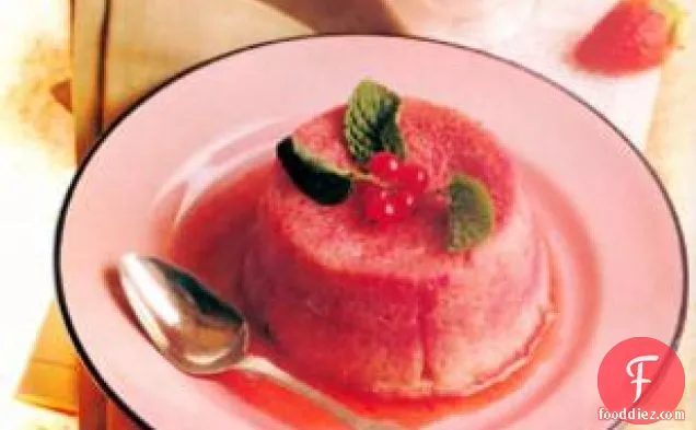 Rhubarb-strawberry Summer Pudding