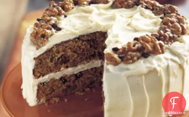 Apple Spice Cake with Walnuts and Currants
