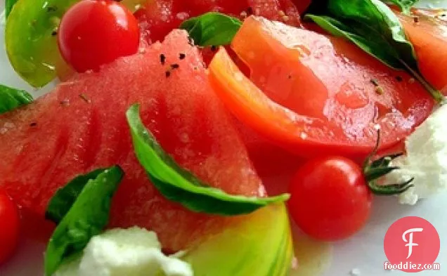 Watermelon And Heirloom Tomato Salad