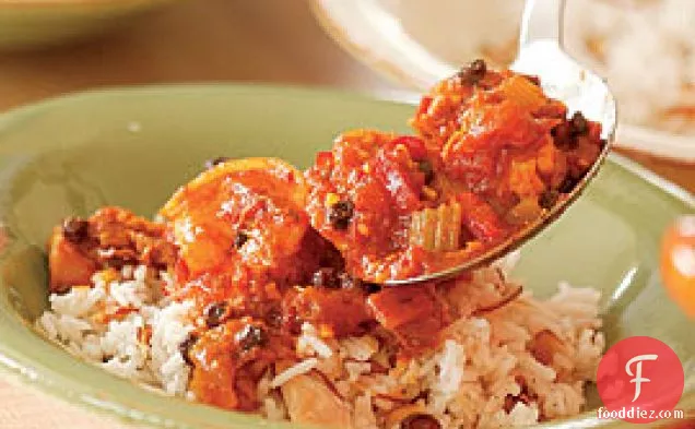 Chicken & Shrimp Ragoût With Curry Spices
