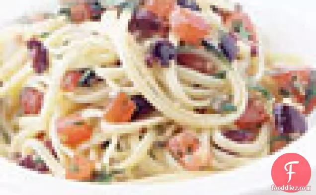 Linguine with Puttanesca Sauce