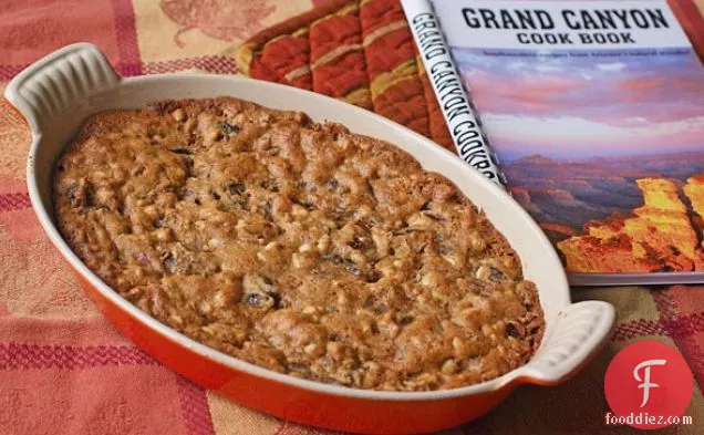 Gluten Free Pine Nut and Date Pudding from the Grand Canyon Cook Book