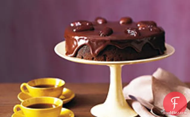 Chocolate-date Cake With Chocolate Sticky Toffee Glaze