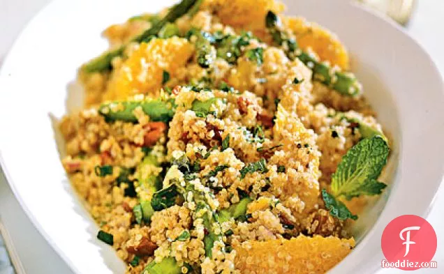 Quinoa Salad with Asparagus, Dates, and Orange