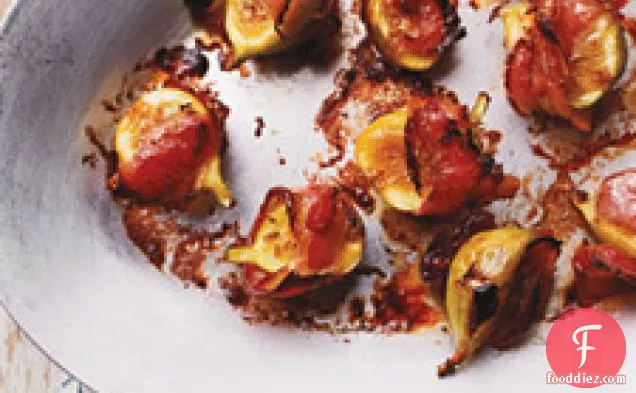 Broiled Green Figs With Pancetta