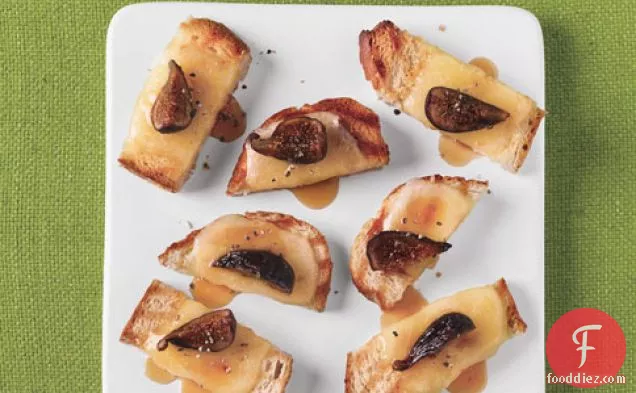 Grilled Bruschetta With Teleme, Honey, And Figs