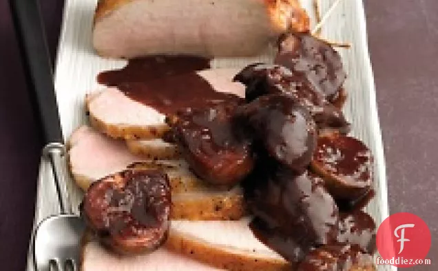 Pork Loin With Figs And Port Sauce