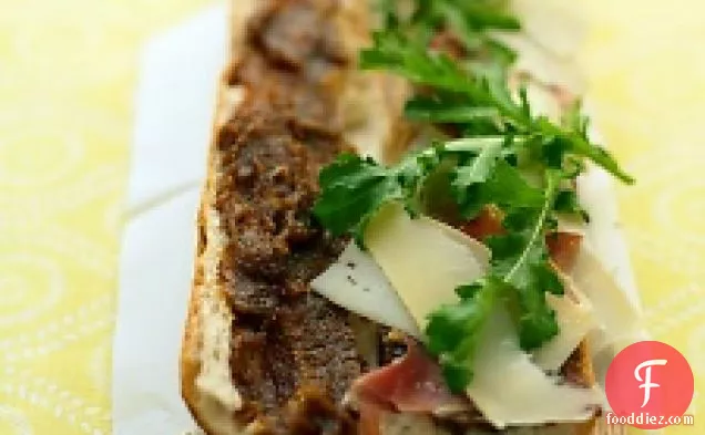 Prosciutto And Fig-spread Sandwich
