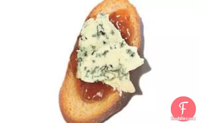 Blue Cheese And Fig Crostini