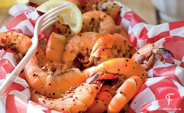 लुलु का सही छिलका और खाने वाला झींगा