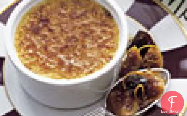 White Pepper Crème Brûlée with Fig and Prune Compote