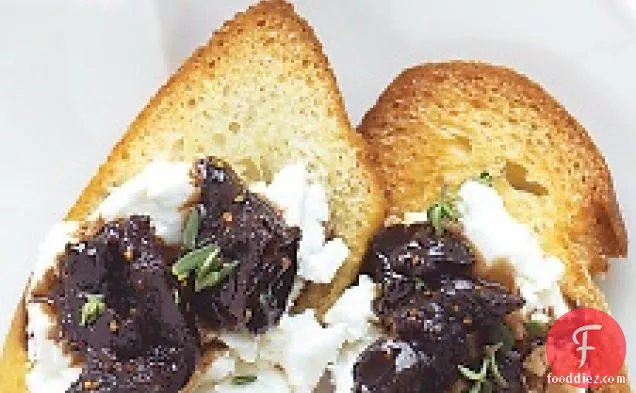 Goat-cheese Crostini With Fig Compote