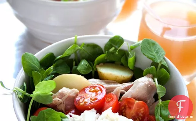 Chicken & Mozzarella Salad With Fig Relish Dressing
