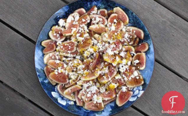 Fig Salad With Feta Cheese, Meyer Lemon And Thyme