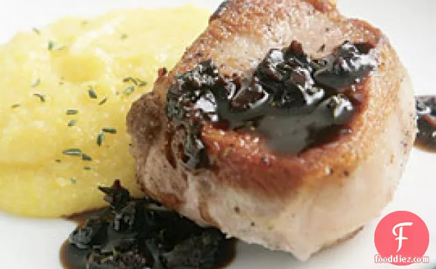 Sear-roasted Pork Chops With Balsamic-fig Sauce