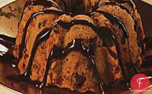 Italian Fruitcakes with Frangelico Chocolate Sauce